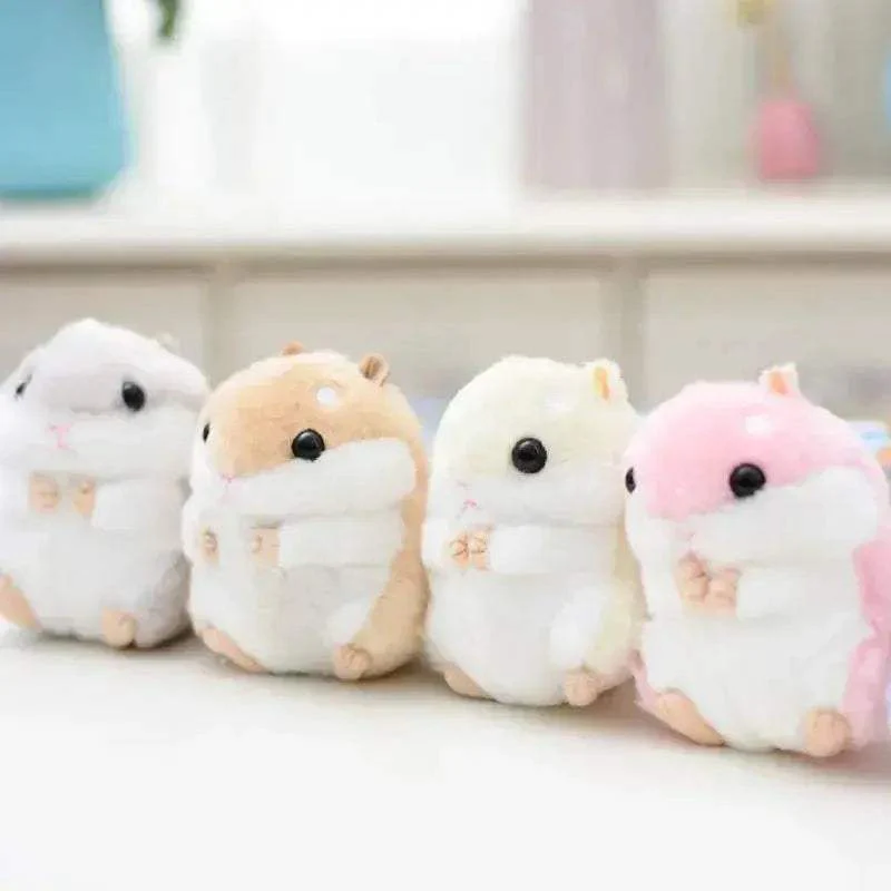 Cute Hamster Plush Toy With Chain Key Ring Pendant For Kids Birthday Gift - Image 4