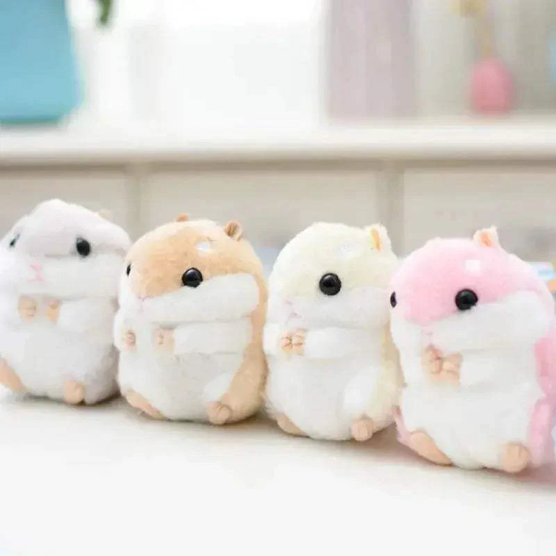 Cute Hamster Plush Toy With Chain Key Ring Pendant For Kids Birthday Gift - Image 7
