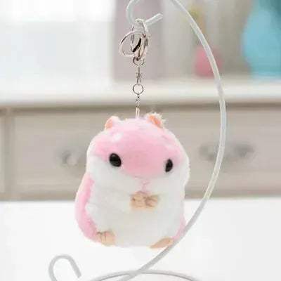 Cute Hamster Plush Toy With Chain Key Ring Pendant For Kids Birthday Gift - Image 9