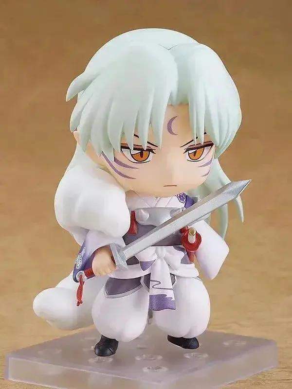 Cute Inuyasha and Sesshoumaru Anime FIgurines, Kawaii Chibi Action Figures PVC Cute Toys 10 cm - Image 11