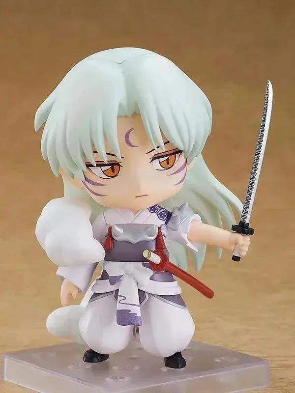 Cute Inuyasha and Sesshoumaru Anime FIgurines, Kawaii Chibi Action Figures PVC Cute Toys 10 cm - Image 6