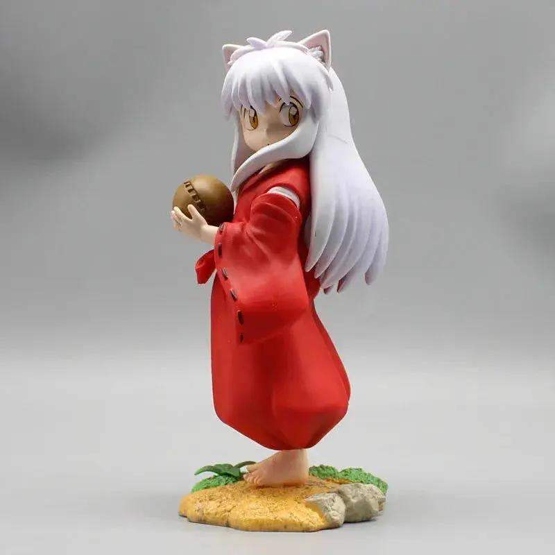 Cute Kawaii Inuyasha Anime Figures, Looking Back Pose Kawaii Chibi Doll Model Desktop Decoration 16cm - Image 10