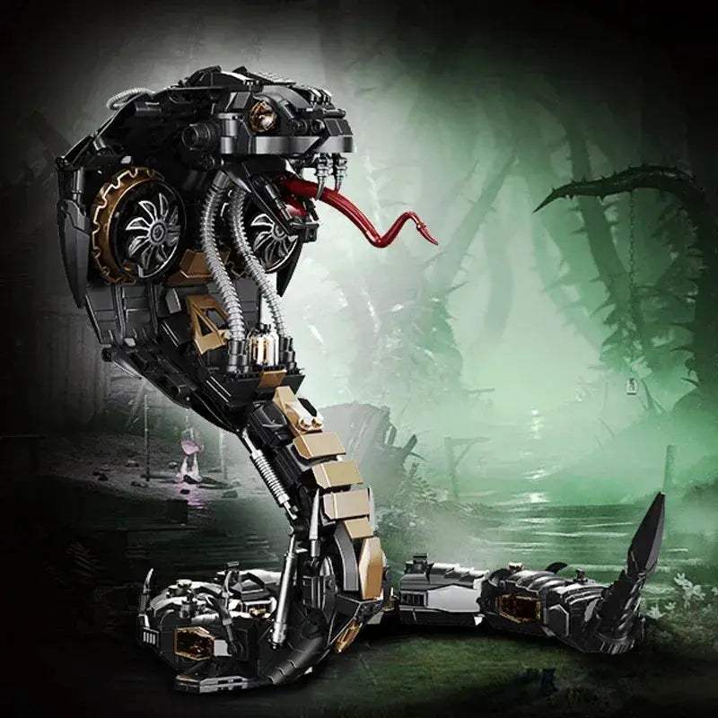 Lego Compatible Mechanical Snake Building Blocks Kit Over 1000 Pieces - Image 2