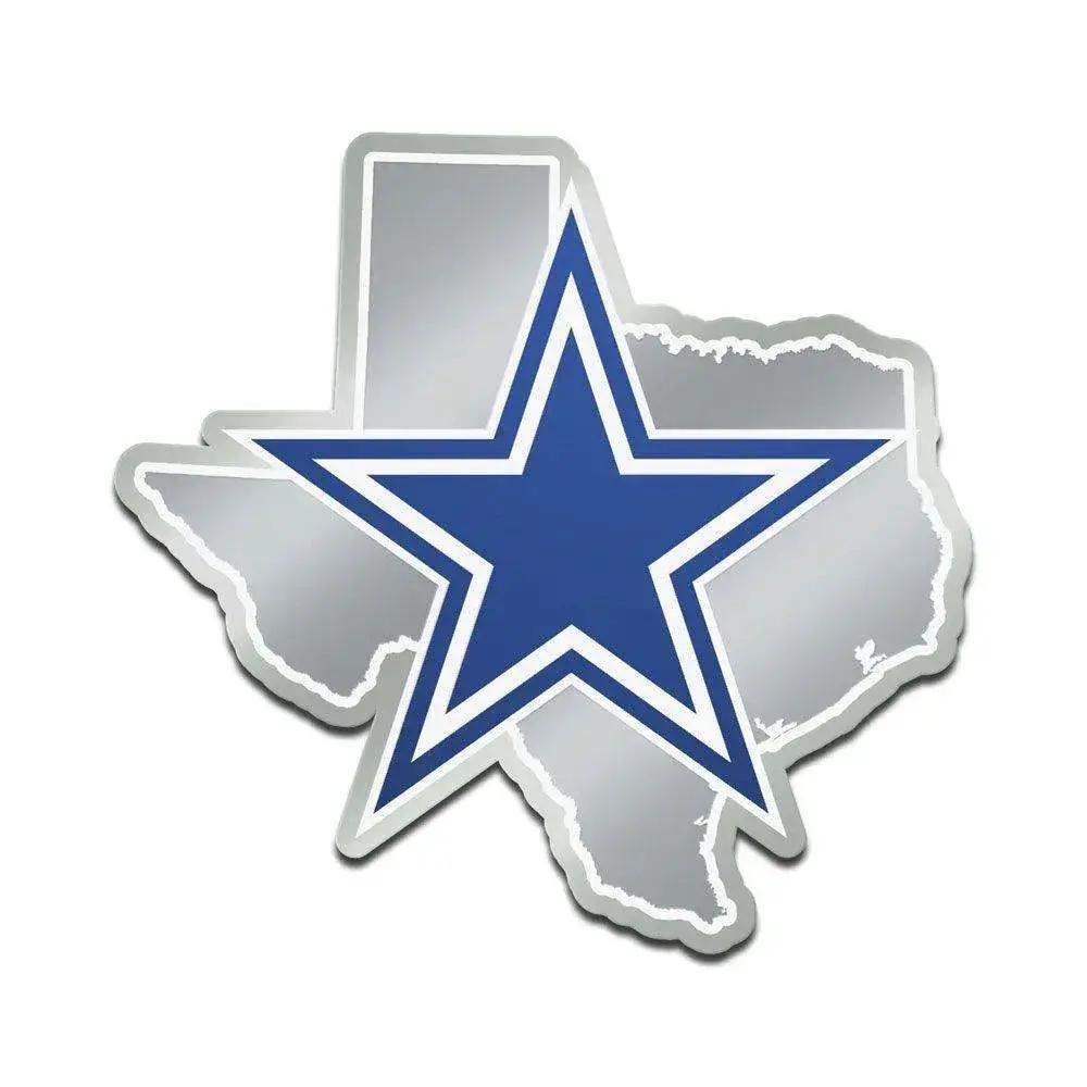 Dallas Cowboys Acrylic State Shape Auto Emblem Licensed