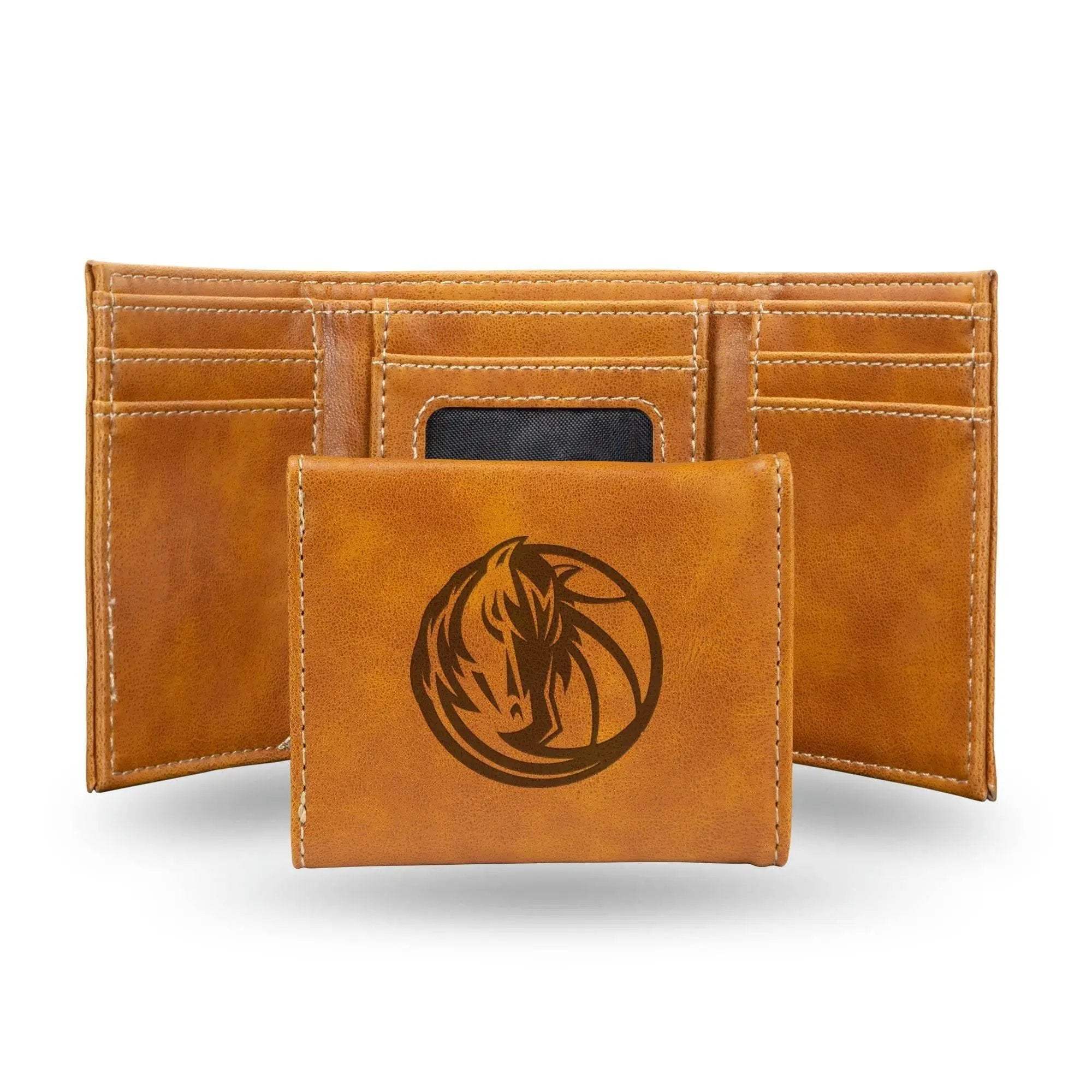Dallas Mavericks Trifold Wallet Laser Engraved Leather
