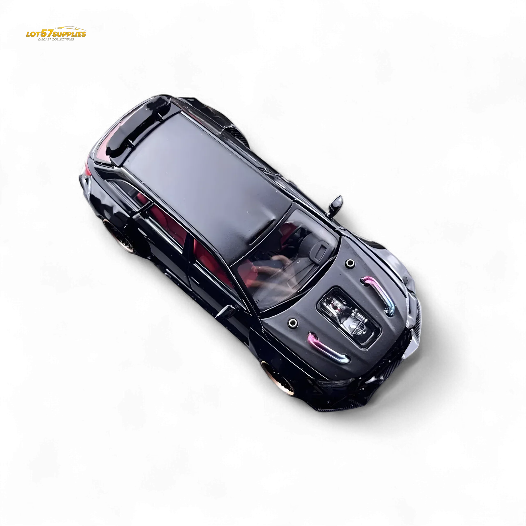 DCM Audi RS6 Wagon Metallic Black 1:64 - Image 5