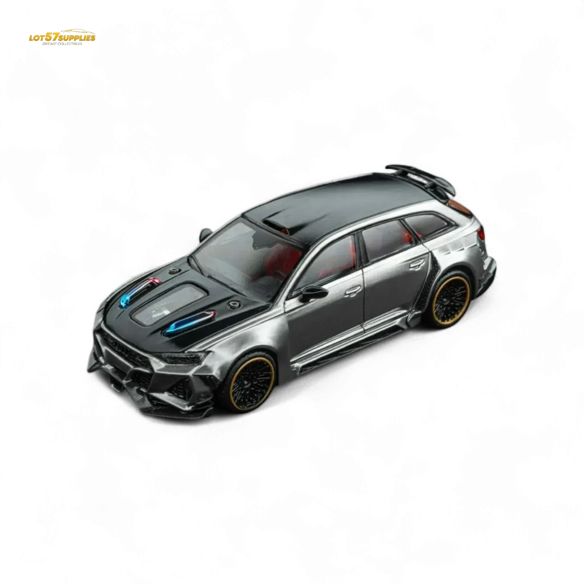 DCM Audi RS6 Wagon Silver/Gray 1:64