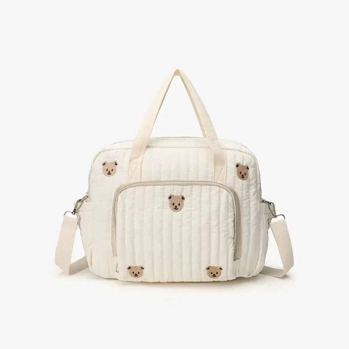 DDAXMM Diaper Bag Large Capacity Teddy Bear Embroidery For Moms On The Go - Image 9
