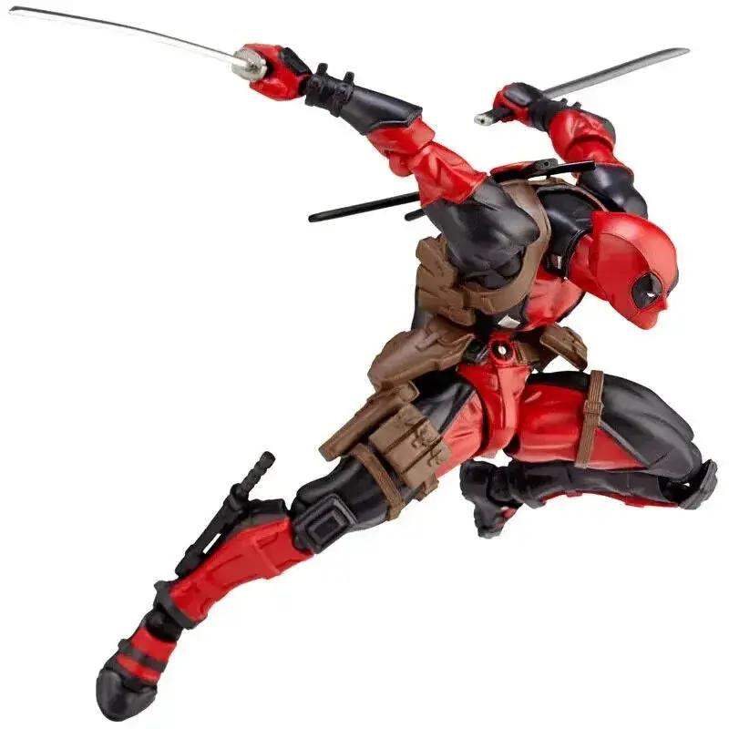 Deadpool Super Hero Figure, Marvel X-Man Moveable Figurine, Toys Gifts 6 in - Image 3