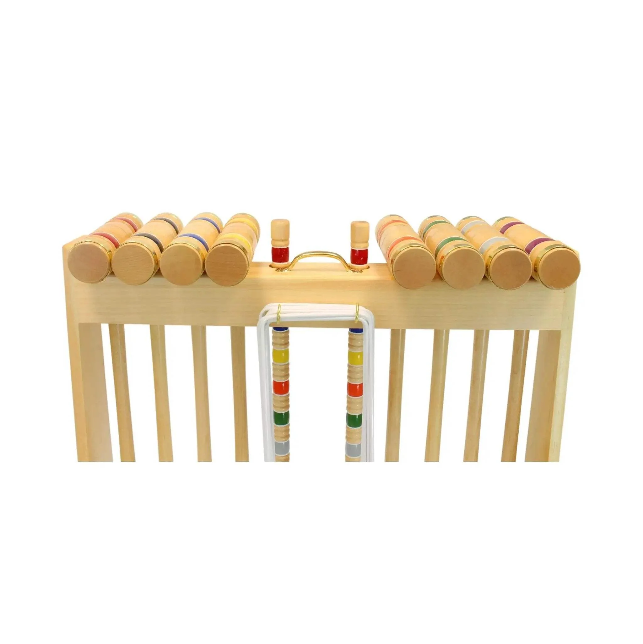 Deluxe 8-Player Croquet Game Set, Wooden Holder or Duffel Carry Bag - Image 21