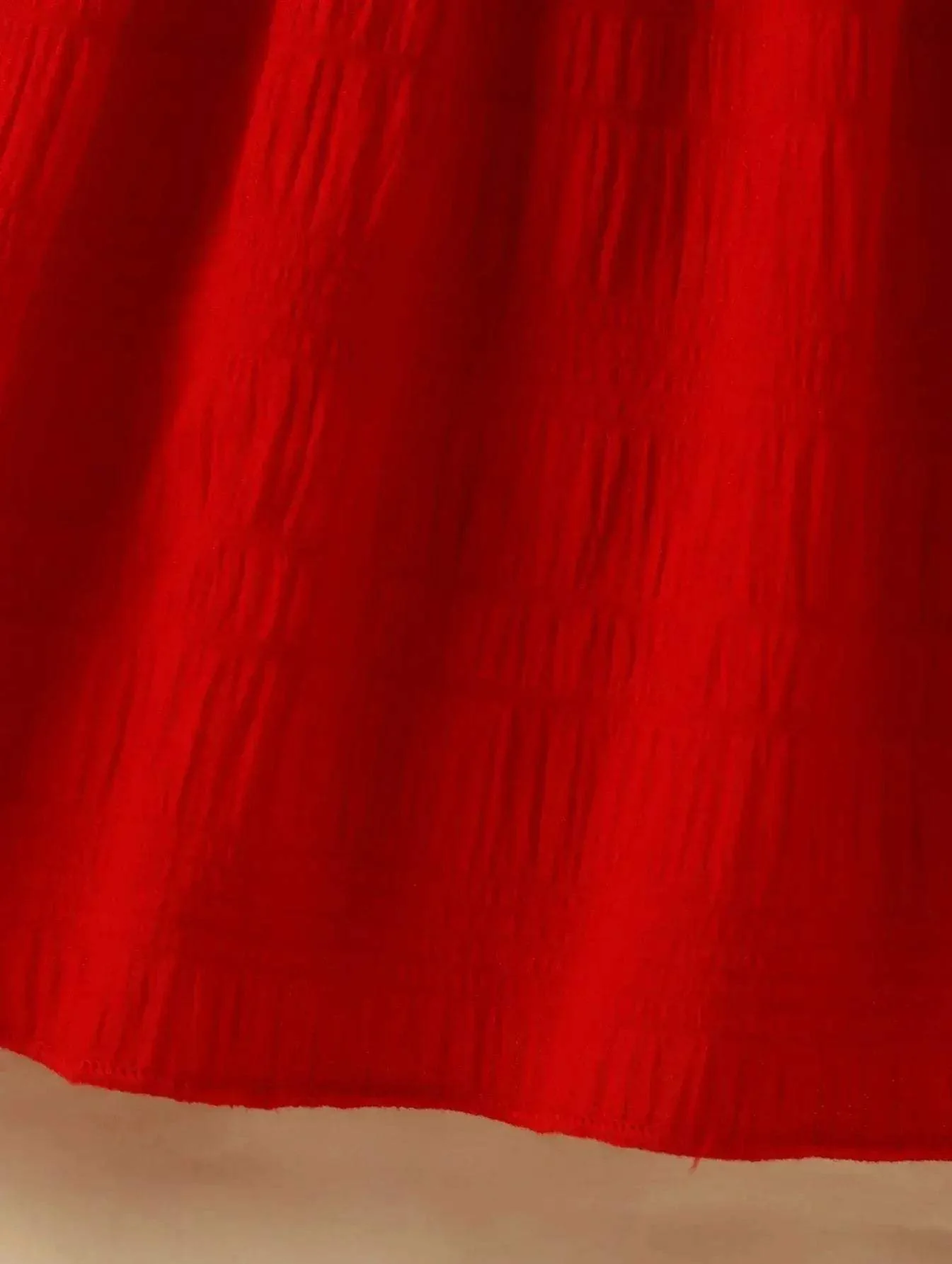 Deluxe Baby Girl Suspenders Dress Red Ruffle Bow Two Piece Set For 0 To 3 Years - Image 5
