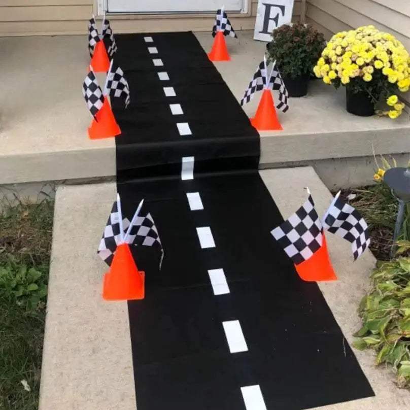 Deluxe Race Car Party Decor Mini Traffic Cones Flag Kids - Image 5