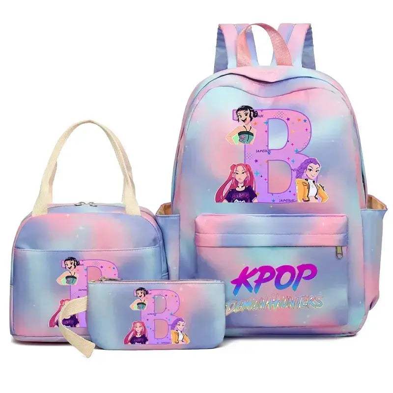 Demon Hunters Durable Nylon Backpack Set With Lunch Bag - Image 3