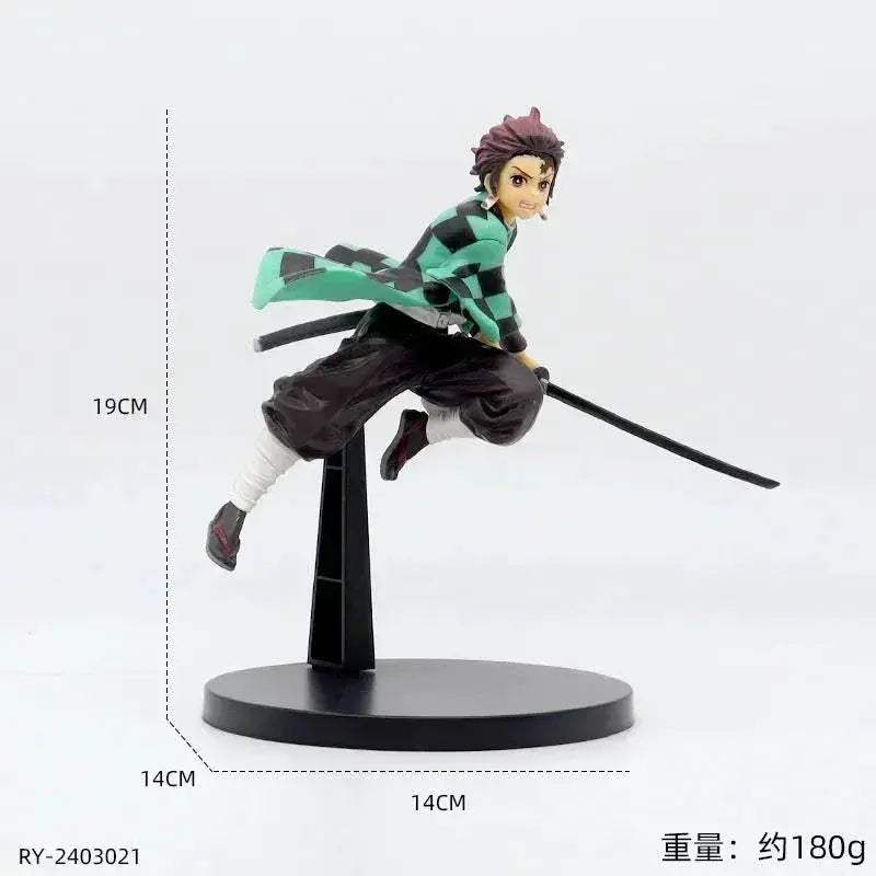 Demon Slayer Action Figures Tanjirou Nezuko Zenitsu Kanroji Mitsuri Muichirou Uzui Anime Figurines - Image 5