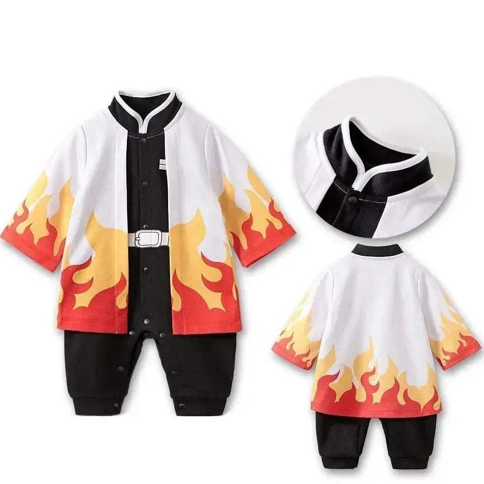 Demon Slayer Baby Romper Costume Cosplay Ready Unisex Kids Halloween - Image 5