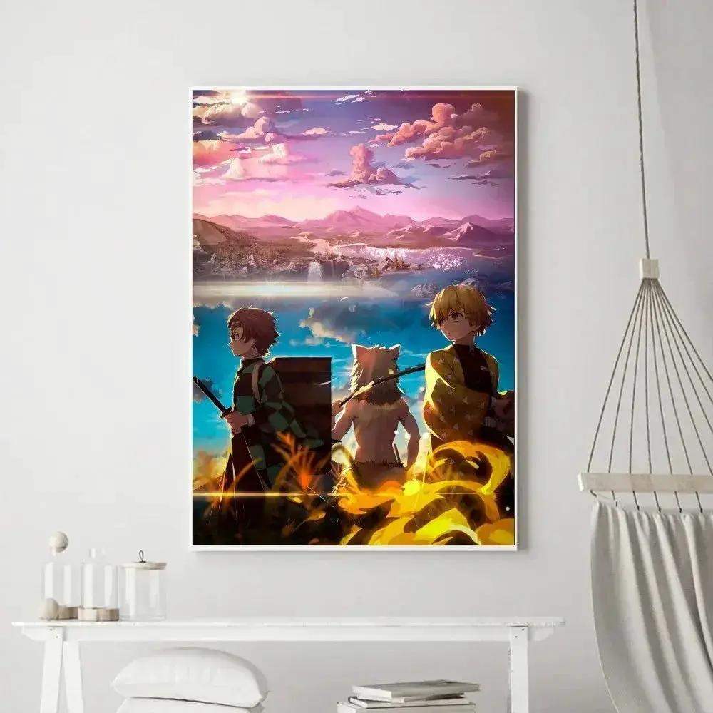 Demon Slayer Classic Anime Wall Art Poster Prints, Painting Bedroom Living Room Wall Bar Restaurant Decor - Image 10