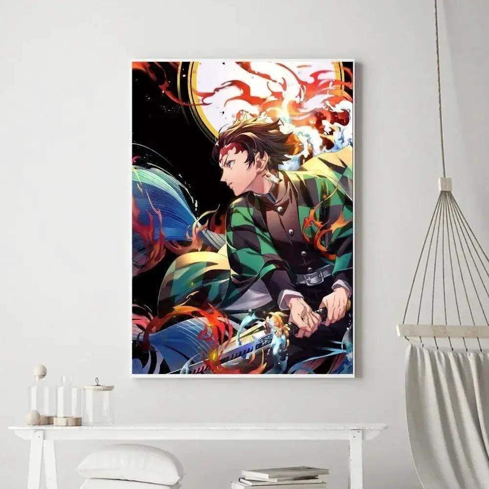 Demon Slayer Classic Anime Wall Art Poster Prints, Painting Bedroom Living Room Wall Bar Restaurant Decor - Image 5