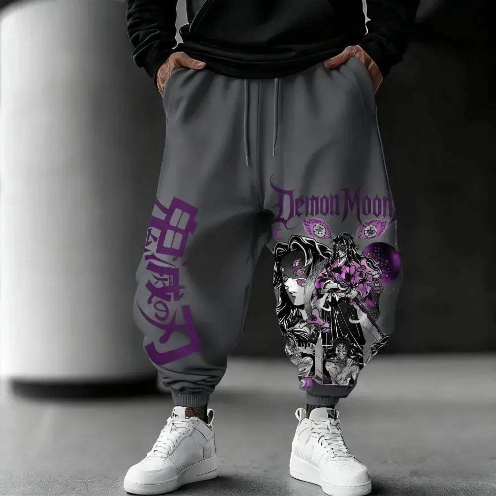 Demon Slayer Pure Cotton Cosplay Pants Unisex Harajuku Print