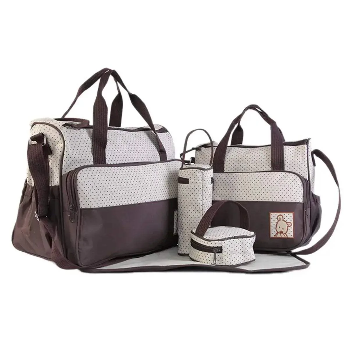 Diaper Bag Mommy Bag With Large Capacity And Shoulder Strap - Image 11