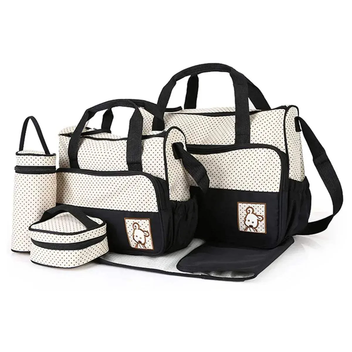 Diaper Bag Mommy Bag With Large Capacity And Shoulder Strap - Image 9