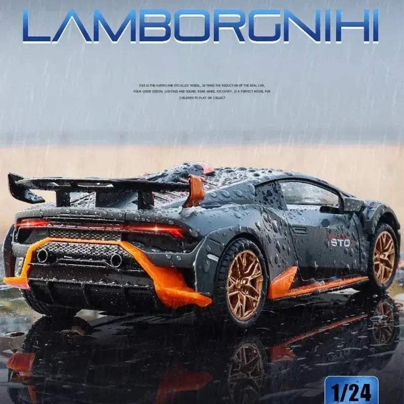 Die Cast Lamborghini Huracan STO With Sound Light Gift For Friends