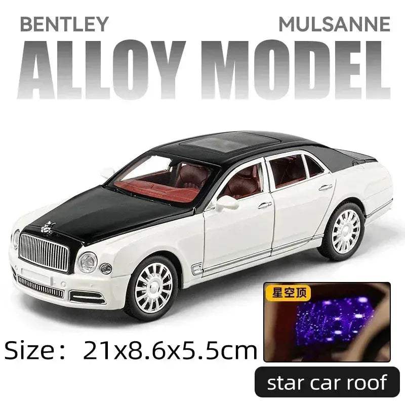Diecast 1 24 Bentley Mulsanne Model Car with Sound and Lights for Kids - Image 9