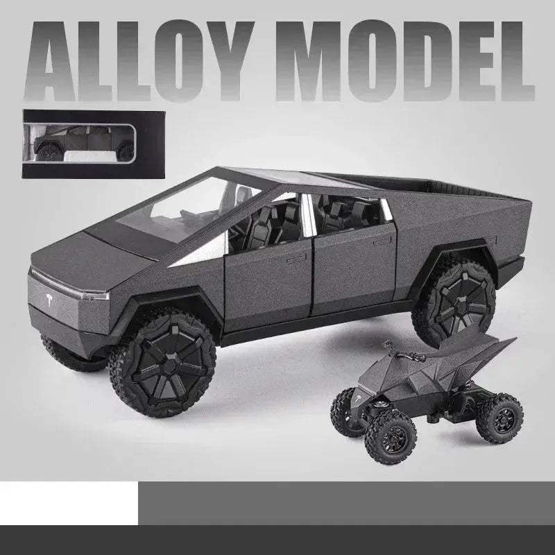 Diecast 1:24 Cybertruck Toy SUV with Sound and Light for Teens - Image 10
