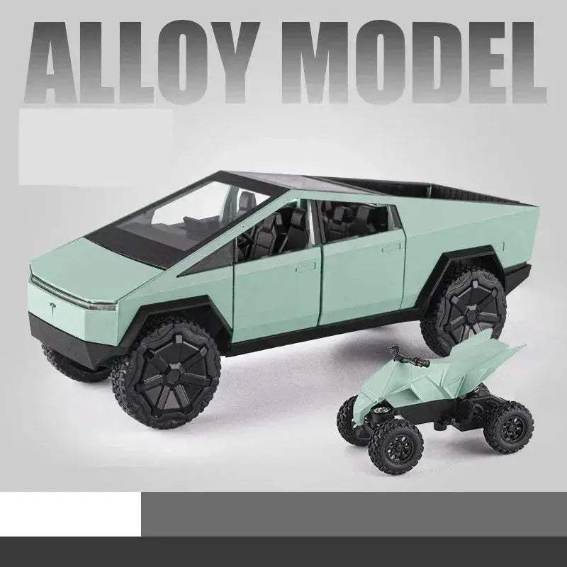 Diecast 1:24 Cybertruck Toy SUV with Sound and Light for Teens - Image 8