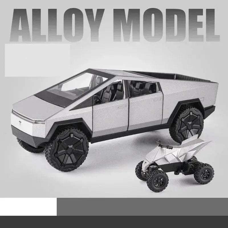 Diecast 1:24 Cybertruck Toy SUV with Sound and Light for Teens - Image 9
