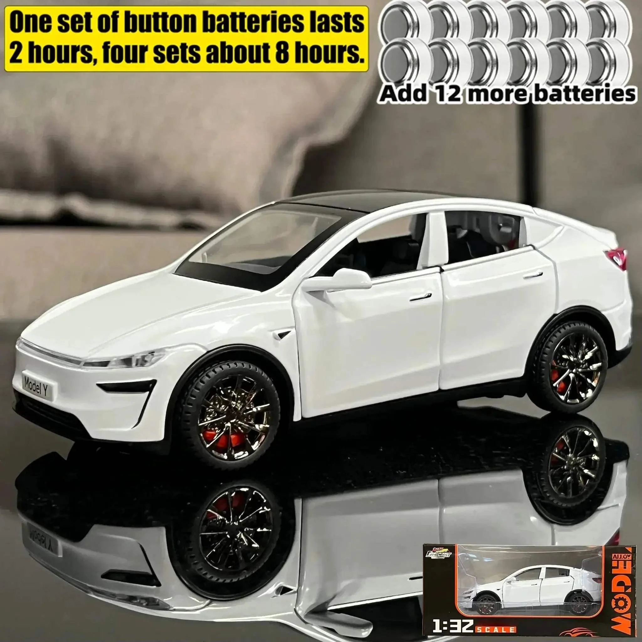 Diecast 1:32 Model Car Sound and Light for Children - Image 10