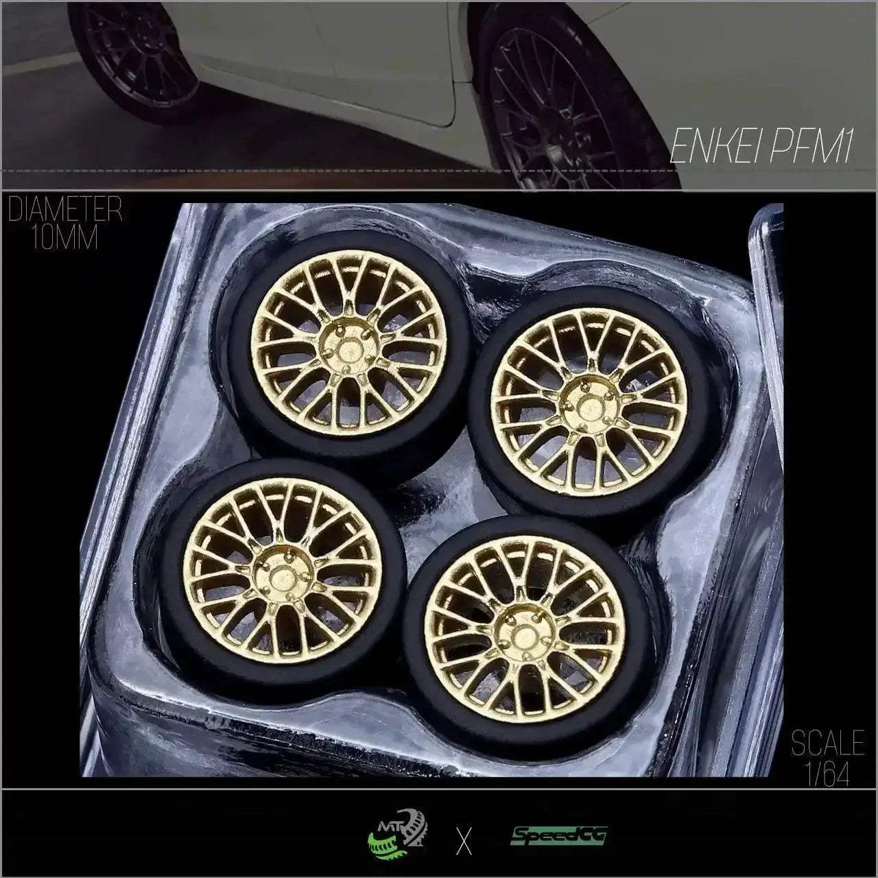 Diecast 1 64 Scale Wheels With Premium Rubber Tires - Image 3