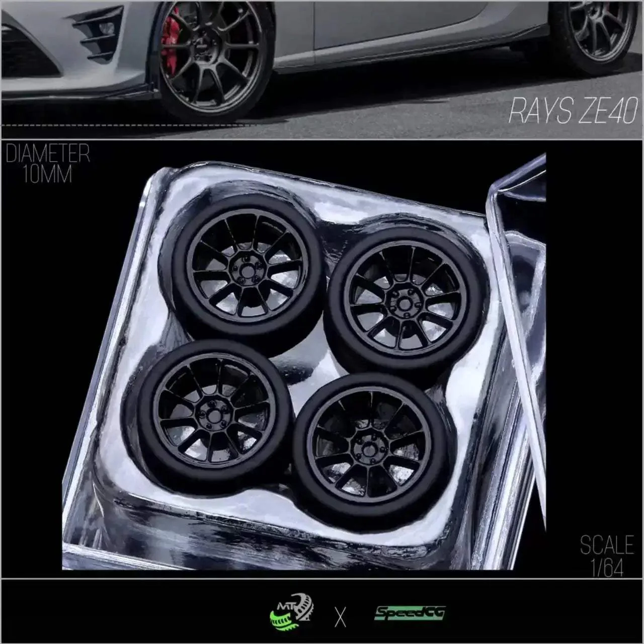 Diecast 1 64 Scale Wheels With Premium Rubber Tires - Image 8