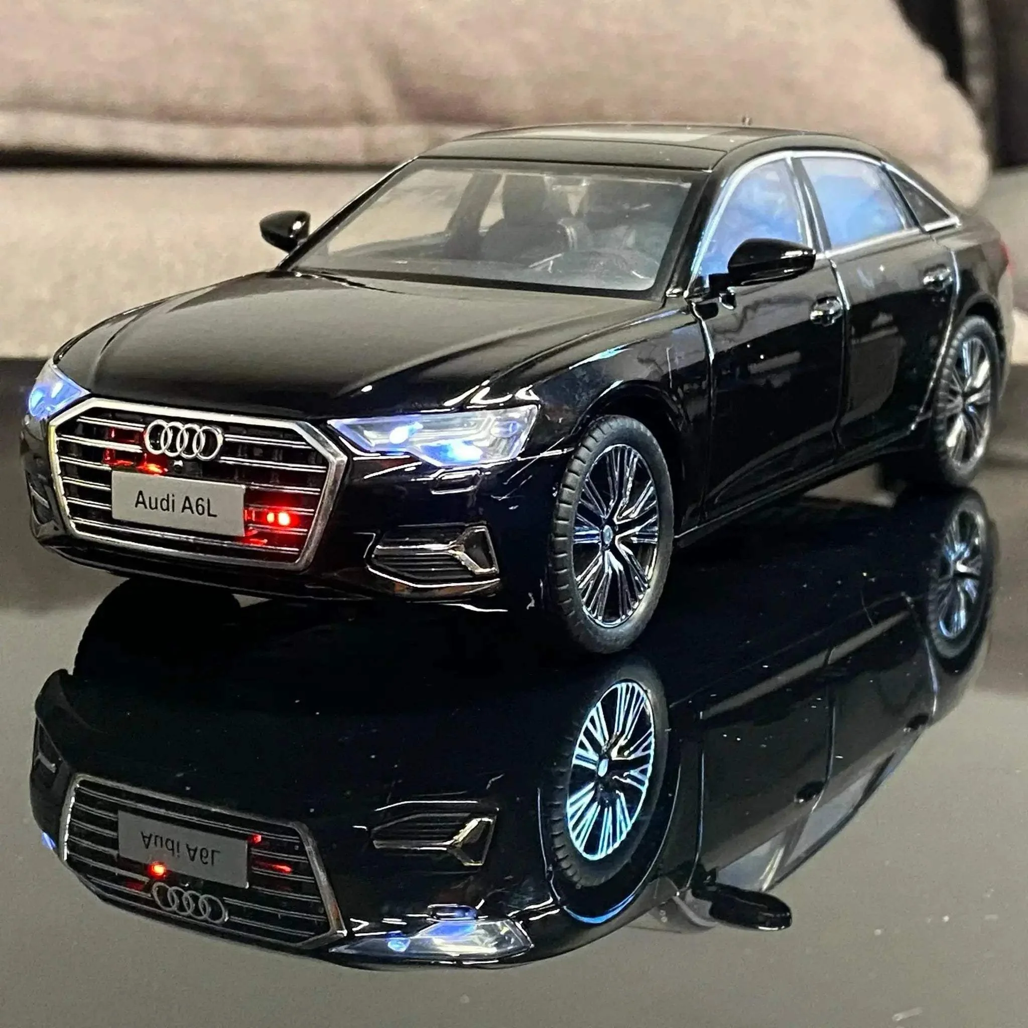 Diecast A6L Car Model With Pull Back Sound And Light For Boyfriend - Image 9