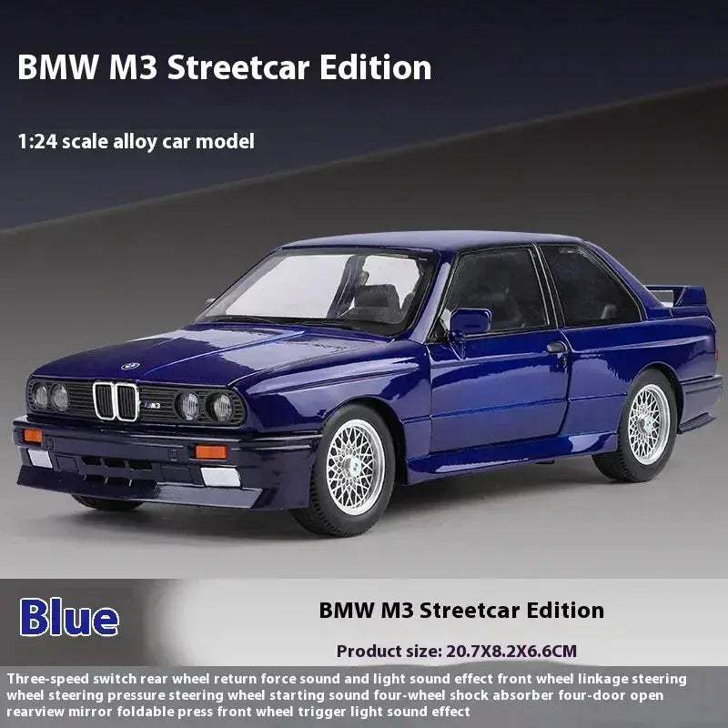 Diecast Car 1 24 Scale BMW M3 1988 Alloy Gift for Boyfriend - Image 10