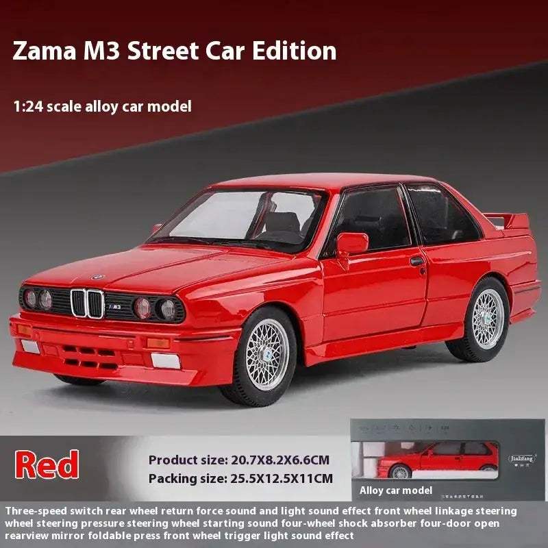 Diecast Car 1 24 Scale BMW M3 1988 Alloy Gift for Boyfriend - Image 13