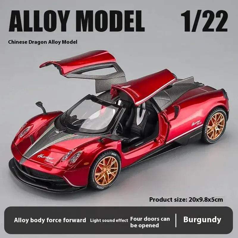 Diecast Car Alloy Pagani Huayra Dinastia Gull Wing For Collectors - Image 7