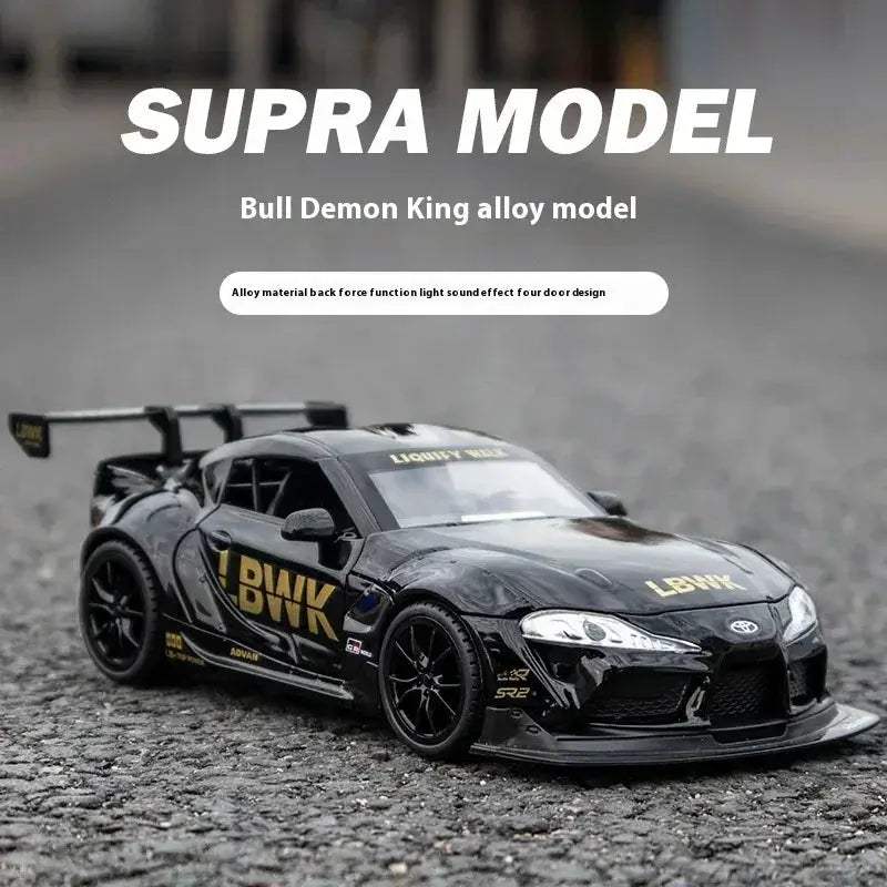 Diecast Car Model 1:22 Scale Alloy Toyota Supra for Desk Display Gift - Image 6