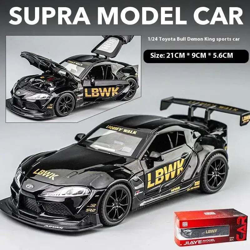 Diecast Car Model 1:22 Scale Alloy Toyota Supra for Desk Display Gift - Image 8