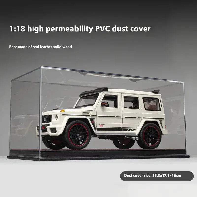 Diecast Car Model 1 To 18 With PVC Dust Cover Display Box For Collectors - Image 4