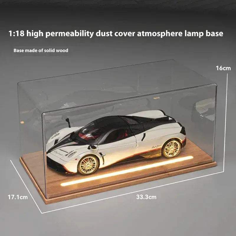 Diecast Car Model 1 To 18 With PVC Dust Cover Display Box For Collectors - Image 5
