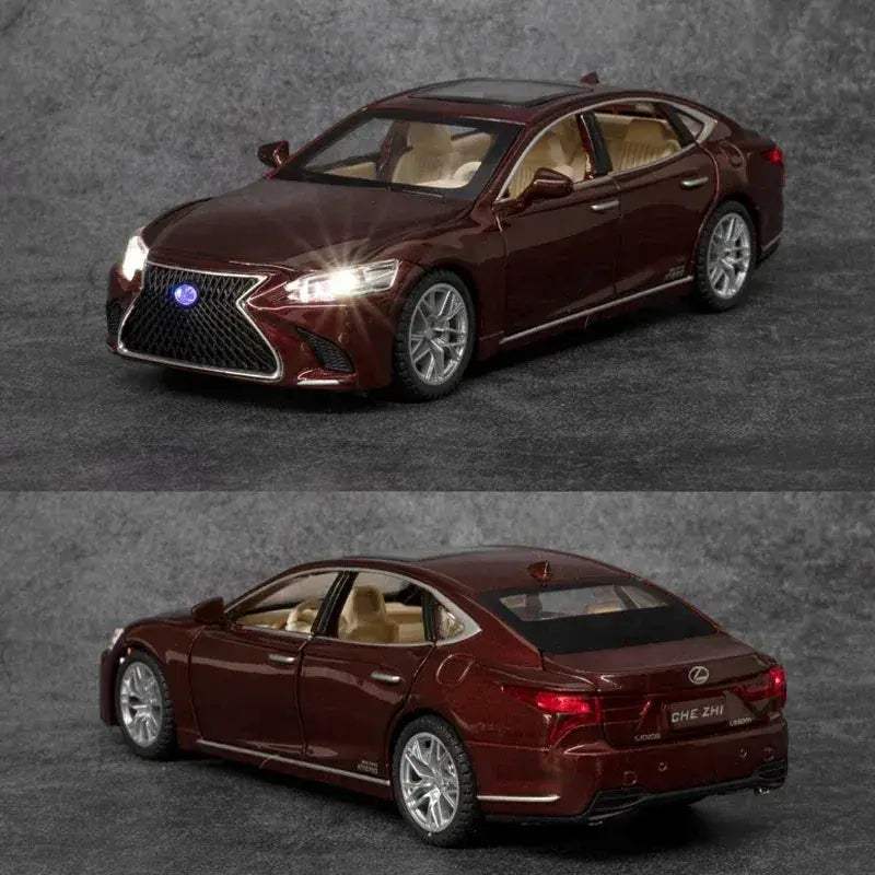 Diecast Car Model Lexus LS500H Sound and Light for Collectors - Image 5