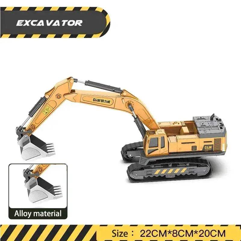 Diecast Construction Vehicle Set Toy For Kids Educational - Image 11