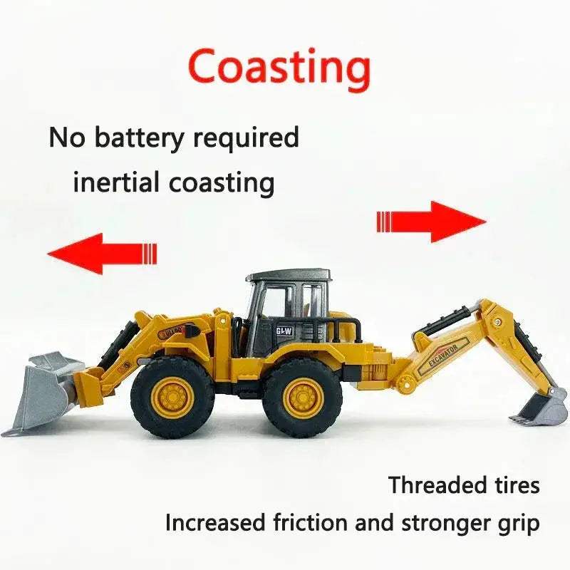 Diecast Construction Vehicle Set Toy For Kids Educational - Image 5