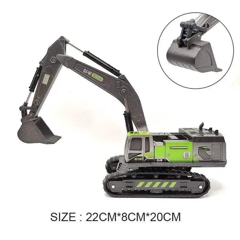 Diecast Construction Vehicle Set Toy For Kids Educational - Image 9