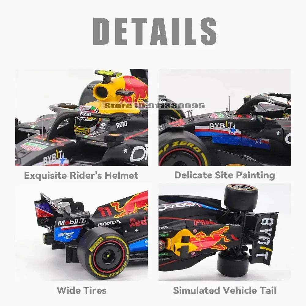 Diecast F1 RB19 Red Bull Car Model For Display - Image 4