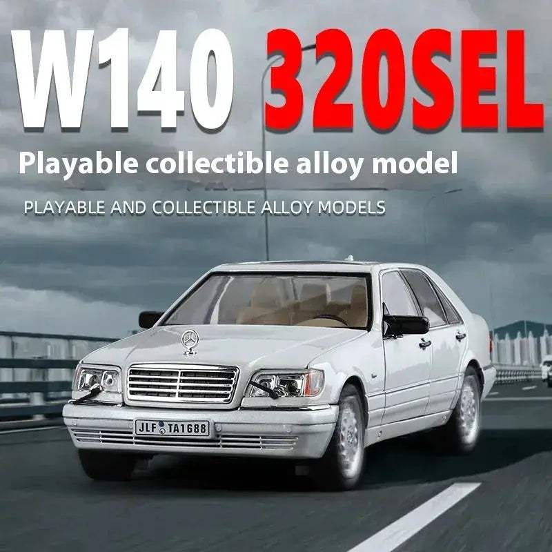 Diecast Mercedes Benz W140 320SEL With Sound And Lights For Collectors - Image 6
