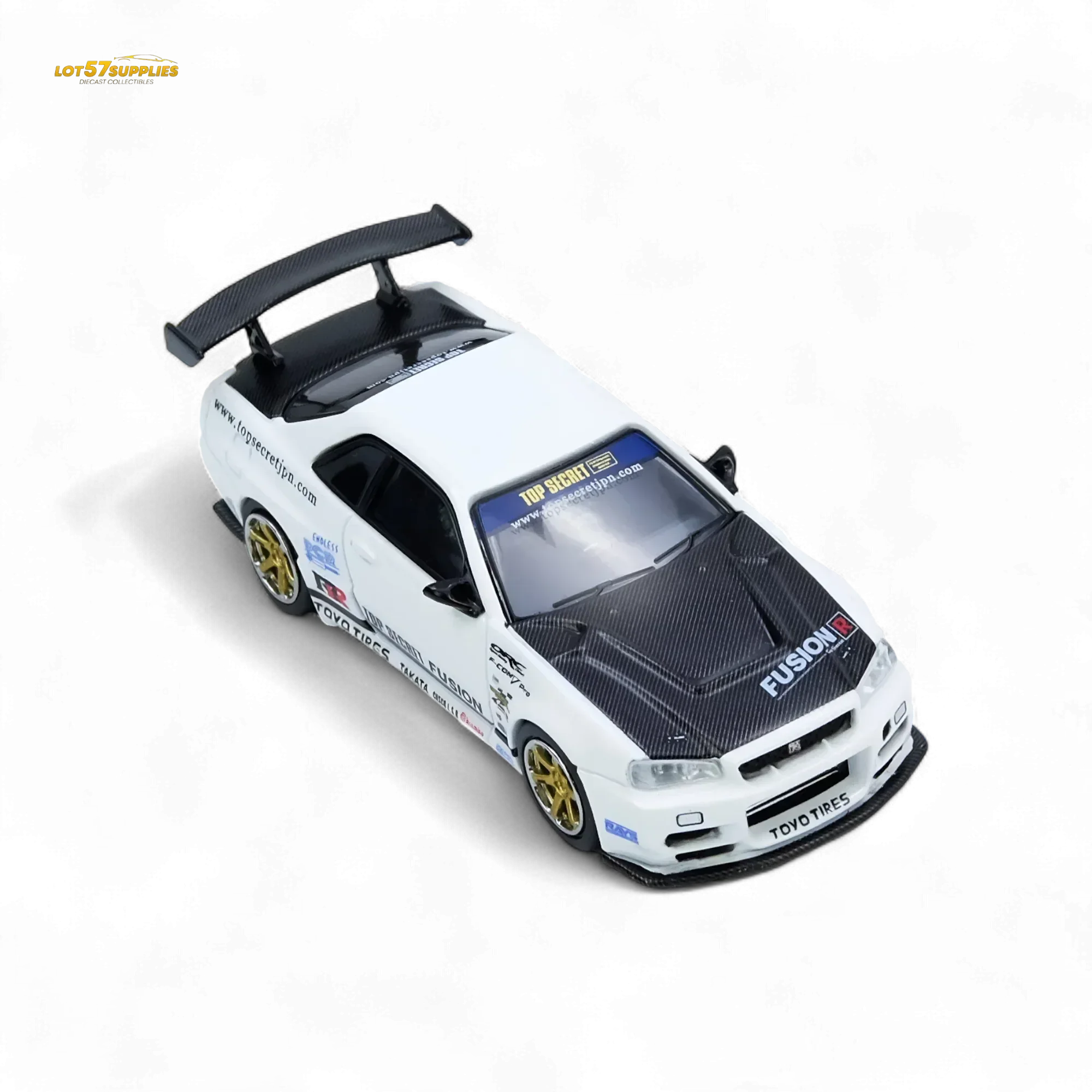 Diecast Nissan R34 GTR 1 to 64 Top Secret Edition - Image 4