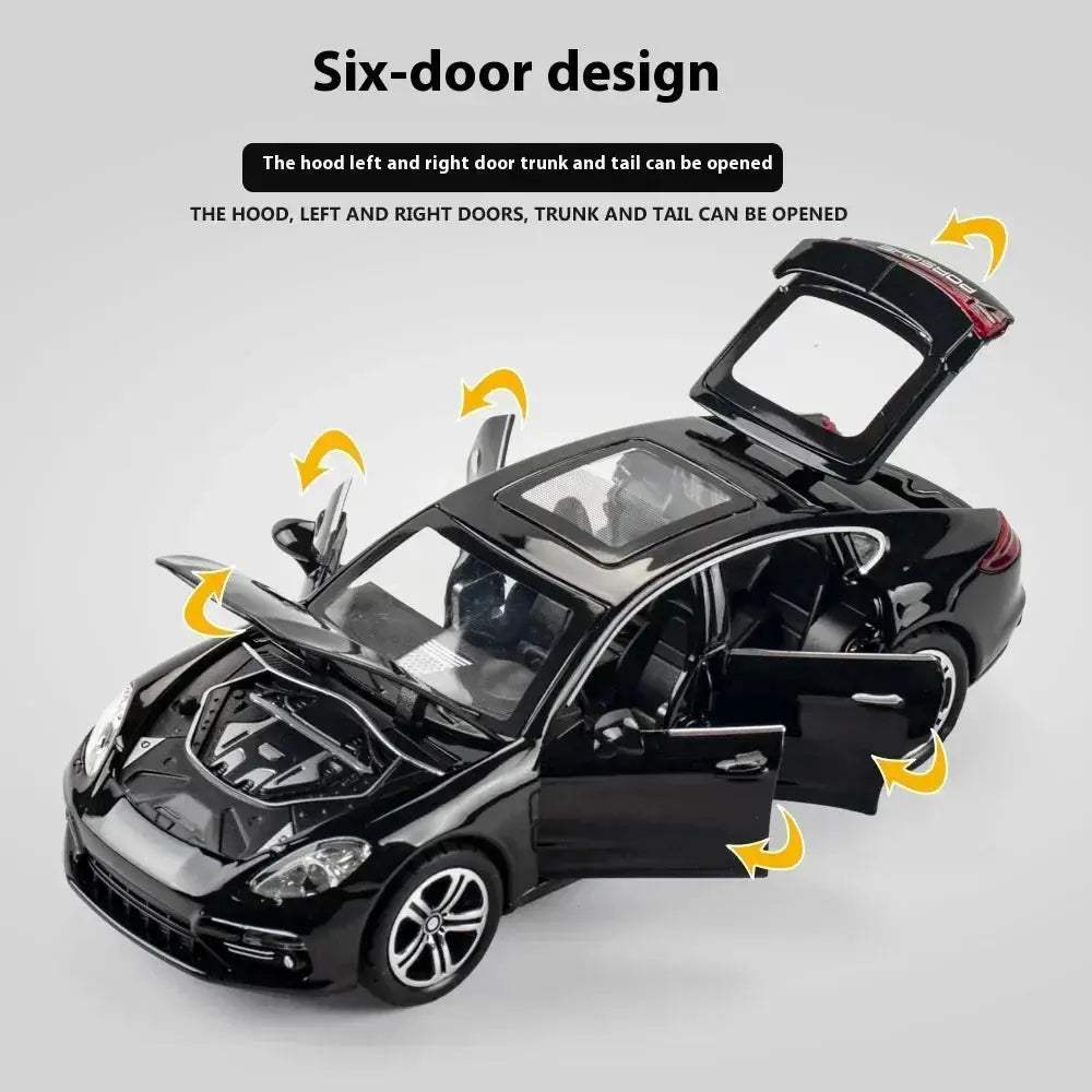 Diecast Porsche Panamera Model Sound and Light for Collectors - Image 3