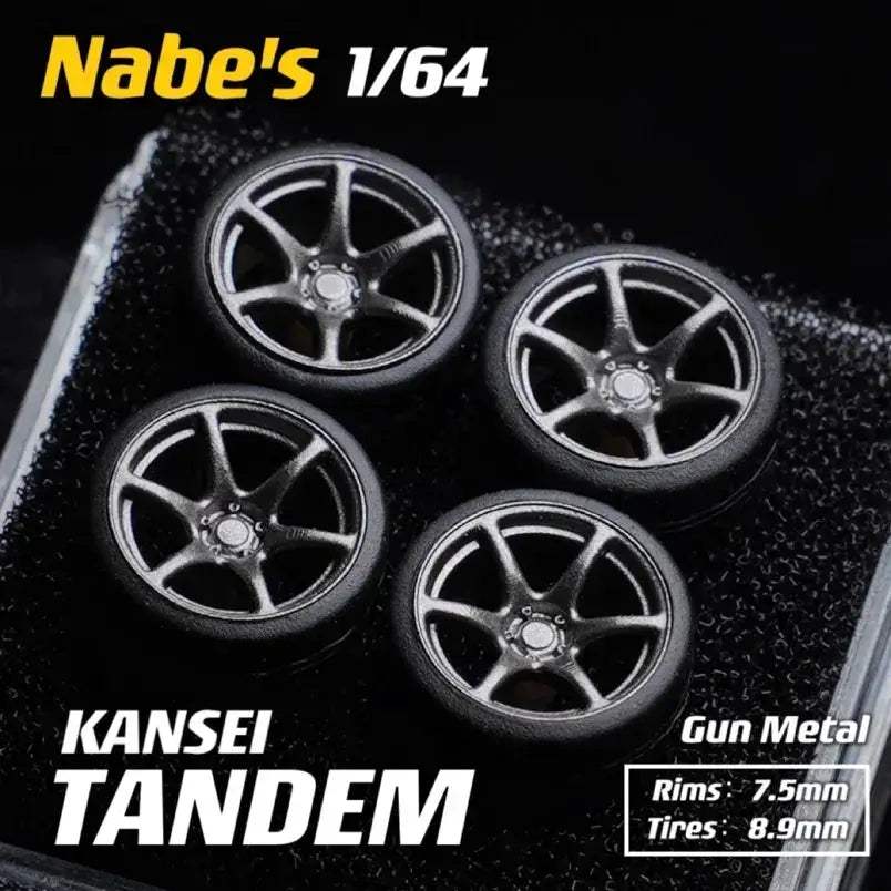 Diecast Wheels Rubber Tires For 1 64 Scale Cars JDM - Image 3