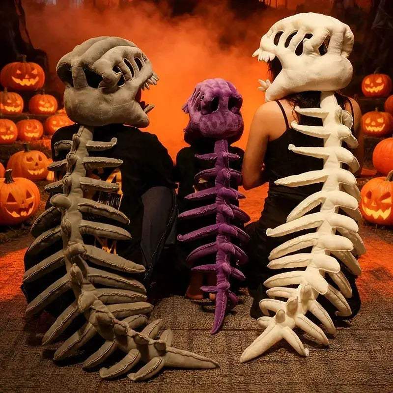 Dinosaur Bone Head Hat Skeleton Costume for Halloween Cosplay - Image 3